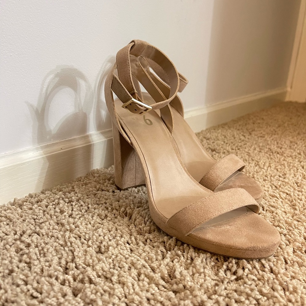 Nude Block Heel